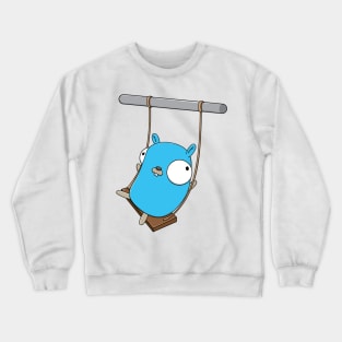 Gopher on a swing Crewneck Sweatshirt